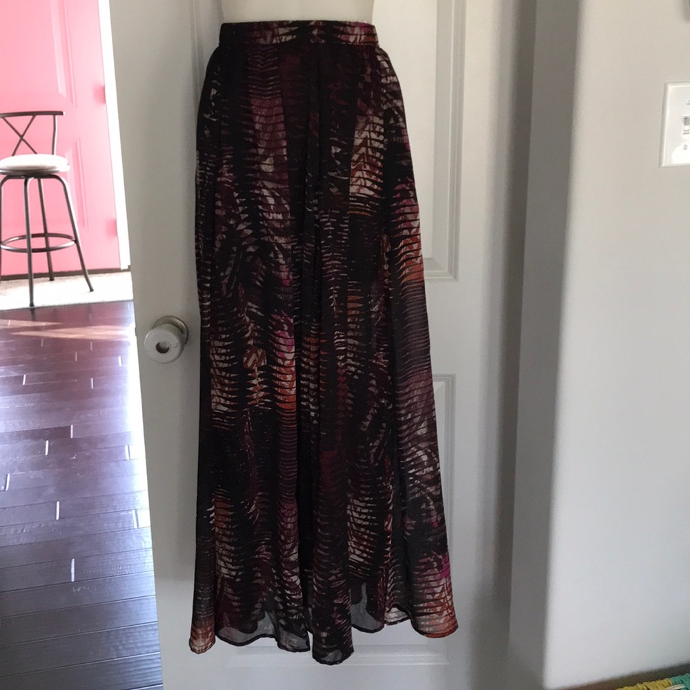 Maxi tribal print skirt